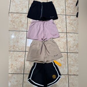 Youngla Stylish Shorts Set in Pink, Tan, and Black